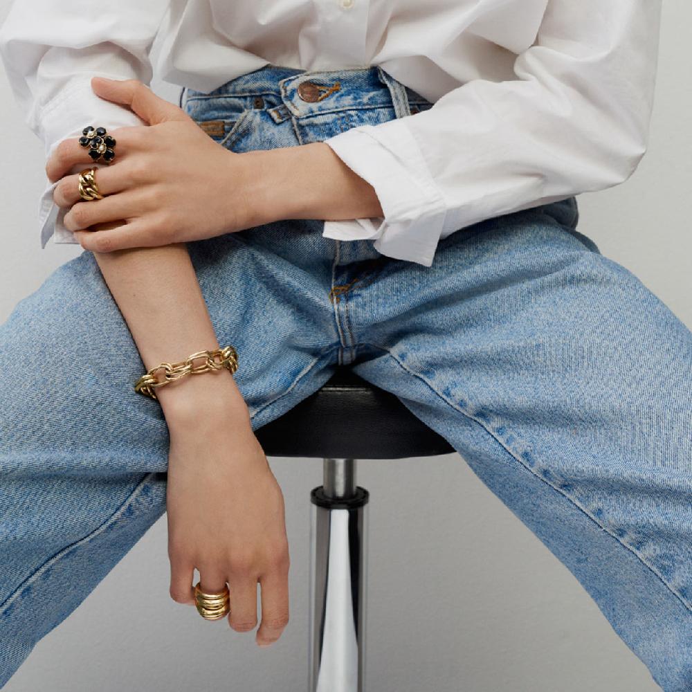 Goossens Paris Bague Toi & Moi Trèfle