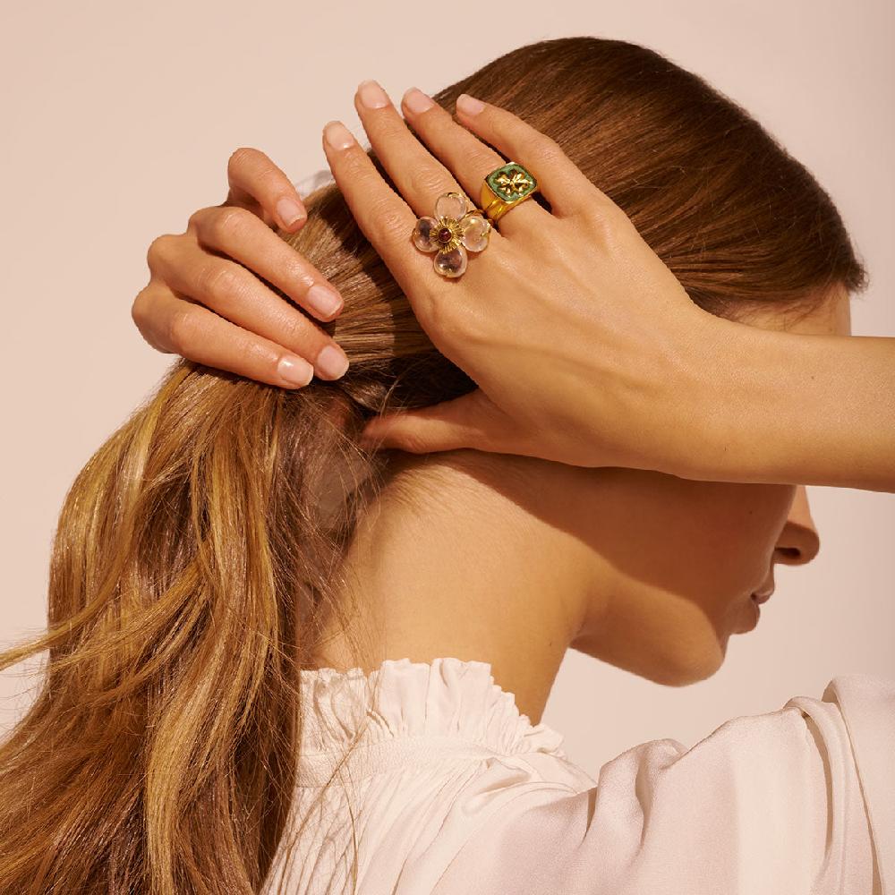 Goossens Paris Bague Trèfle