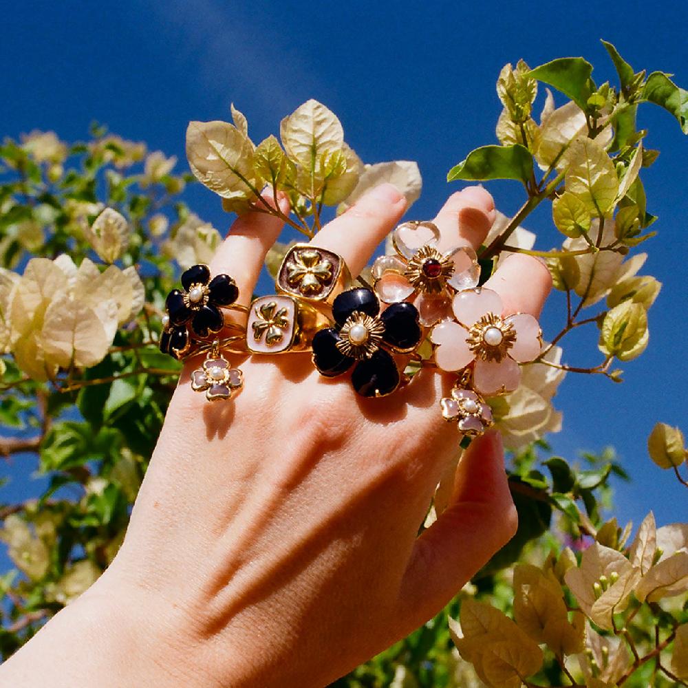 Goossens Paris Bague Trèfle