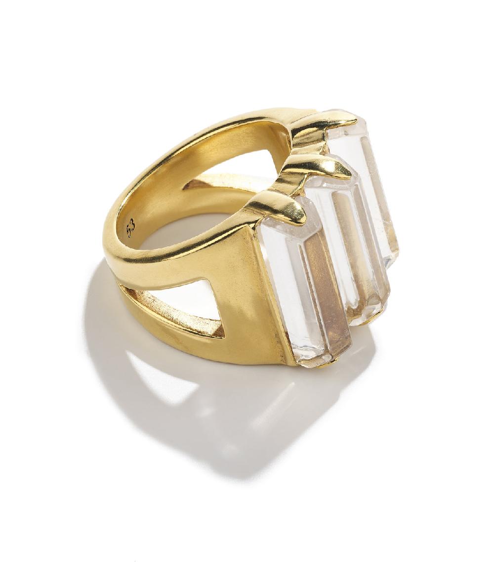 Goossens Paris Bague Triple Stones