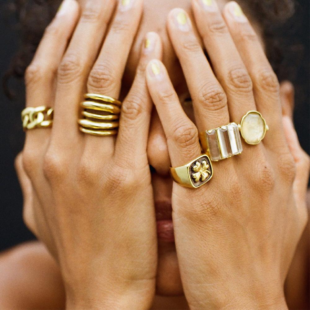 Goossens Paris Bague Triple Stones