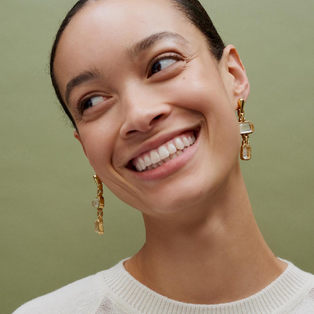 Goossens Paris Boucles D'oreilles Pendantes Stones