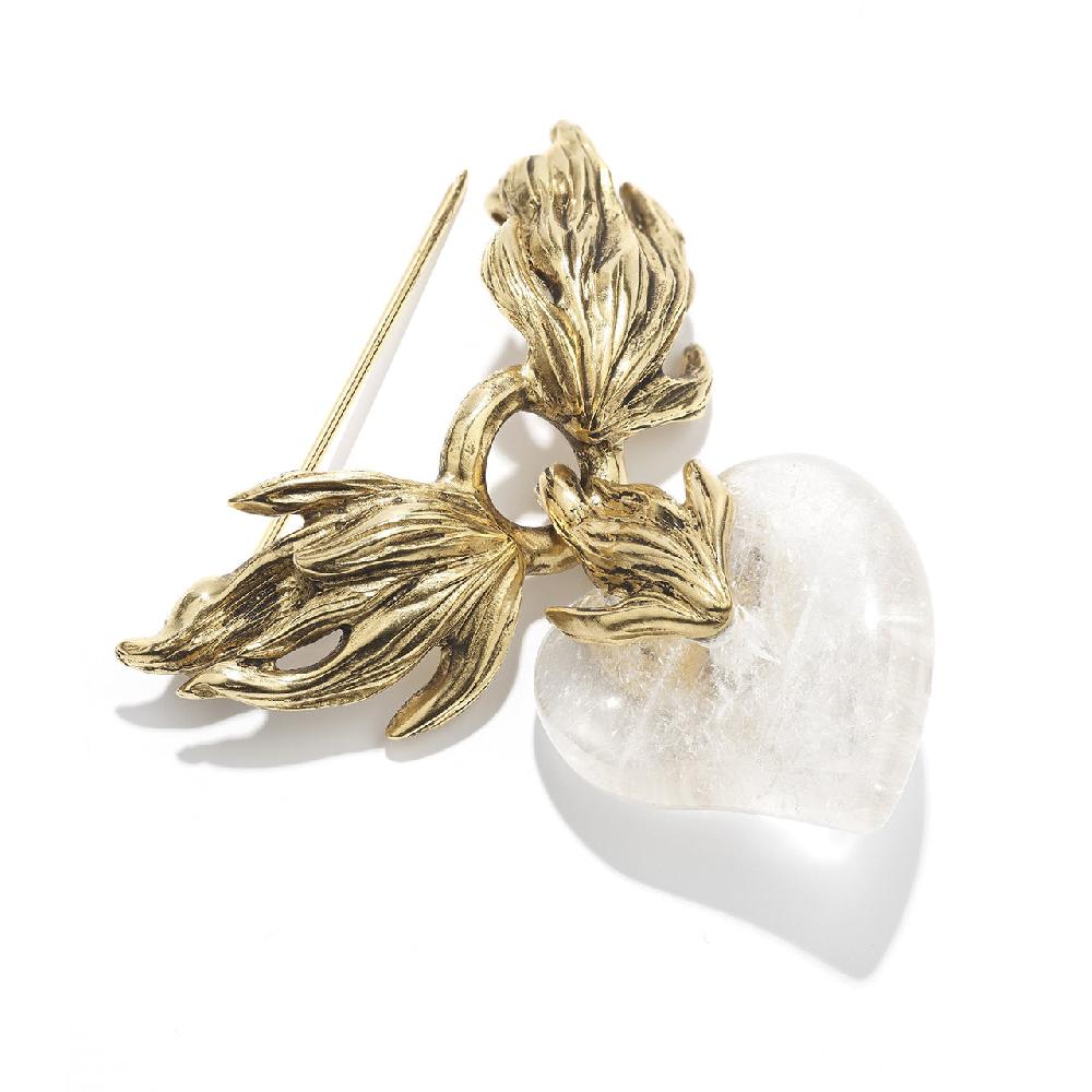 Goossens Paris Broche Cœur Précieux