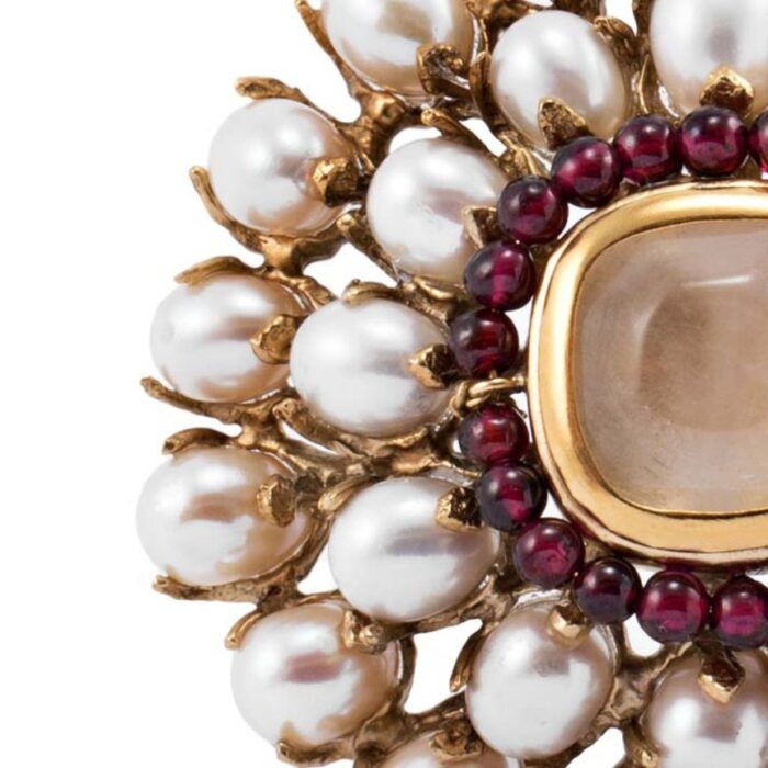 Goossens Paris Broche Perles Baroques