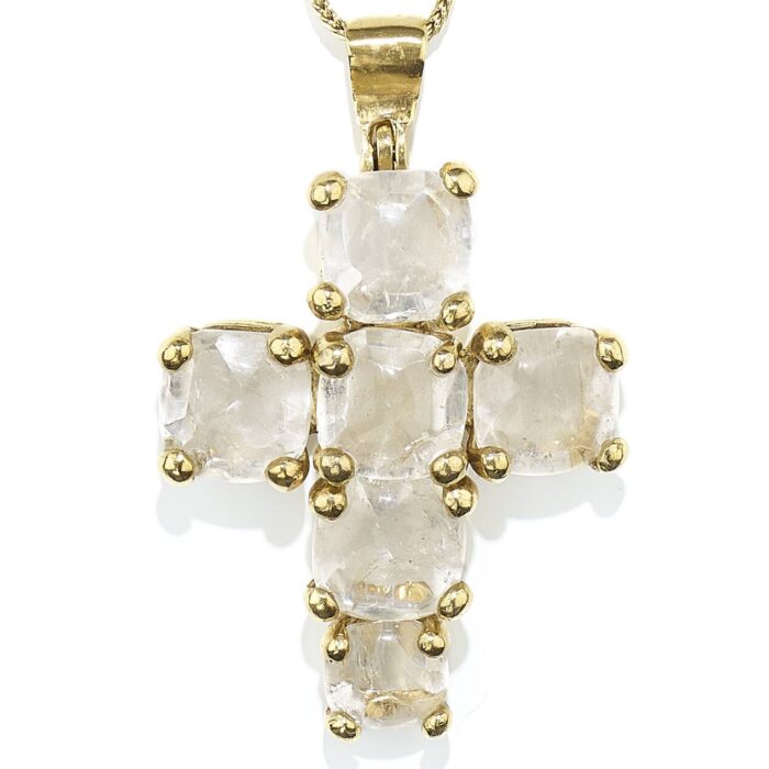 Goossens Paris Collier Croix Stones