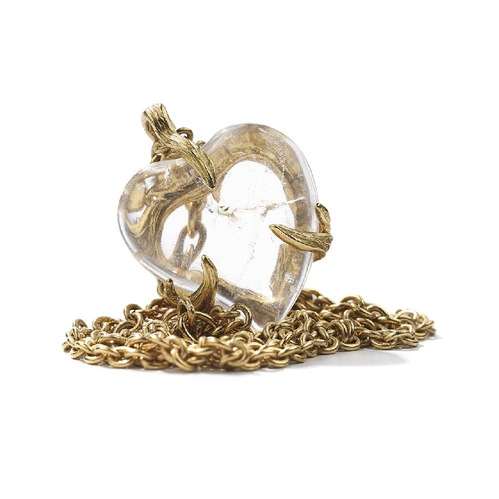 Goossens Paris Collier Long Cœur Précieux