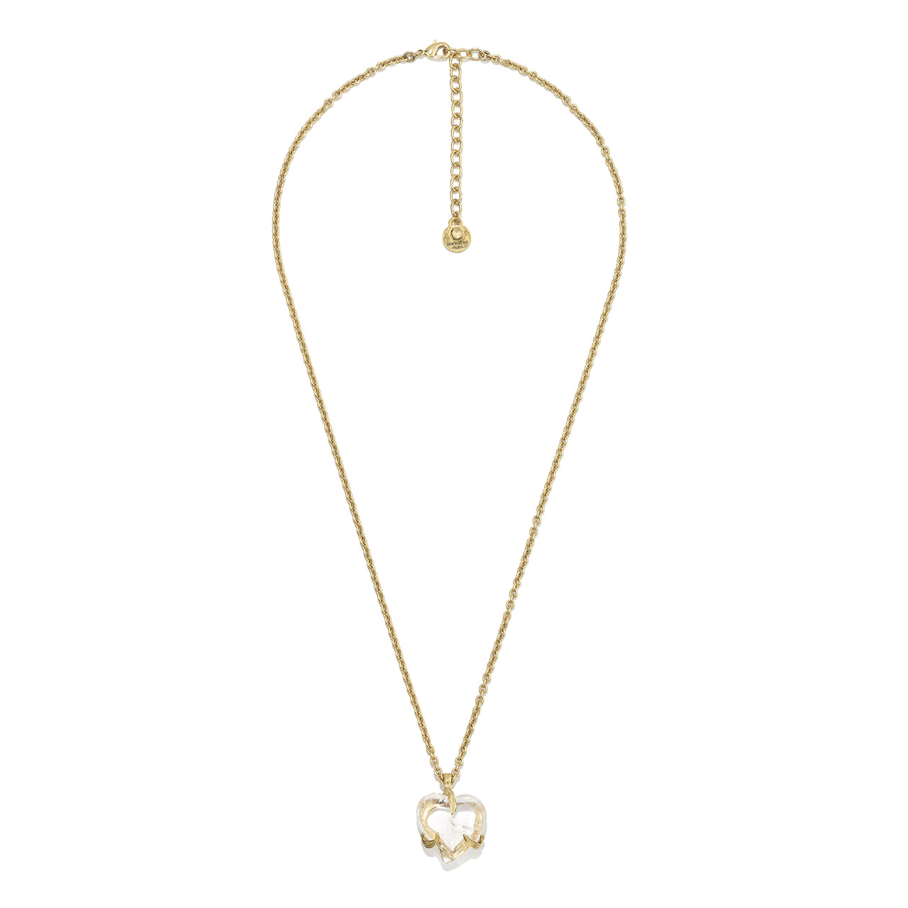 goossens paris Collier Long Cœur Précieux