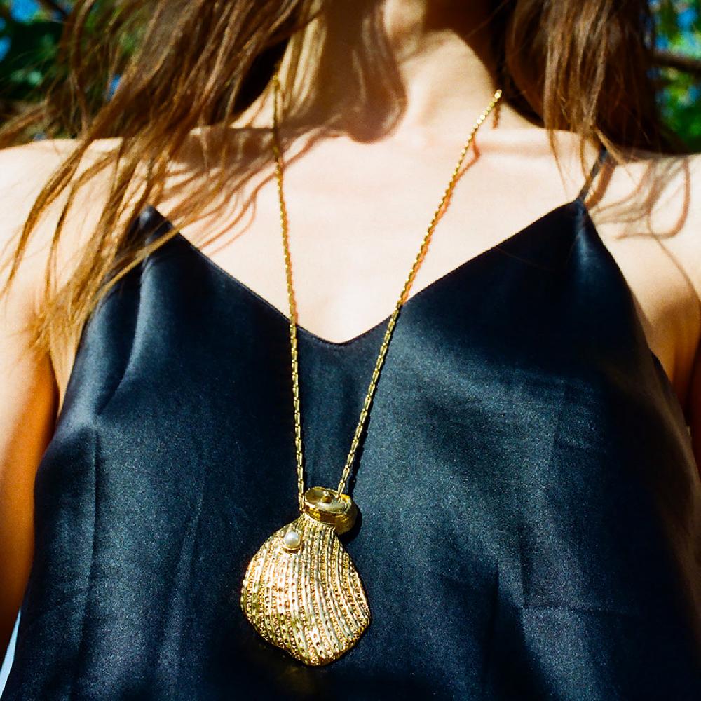 Goossens Paris Collier Long Coquillage Circé