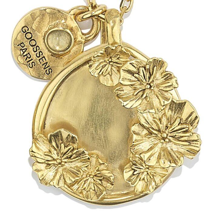 Goossens Paris Collier Médaille Fleur De Pavot