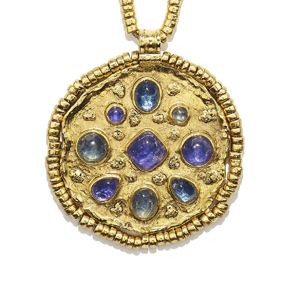 Goossens Paris Collier Médaille Mini Cabochons