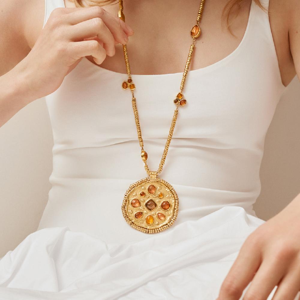 Goossens Paris Collier Médaille Mini Cabochons