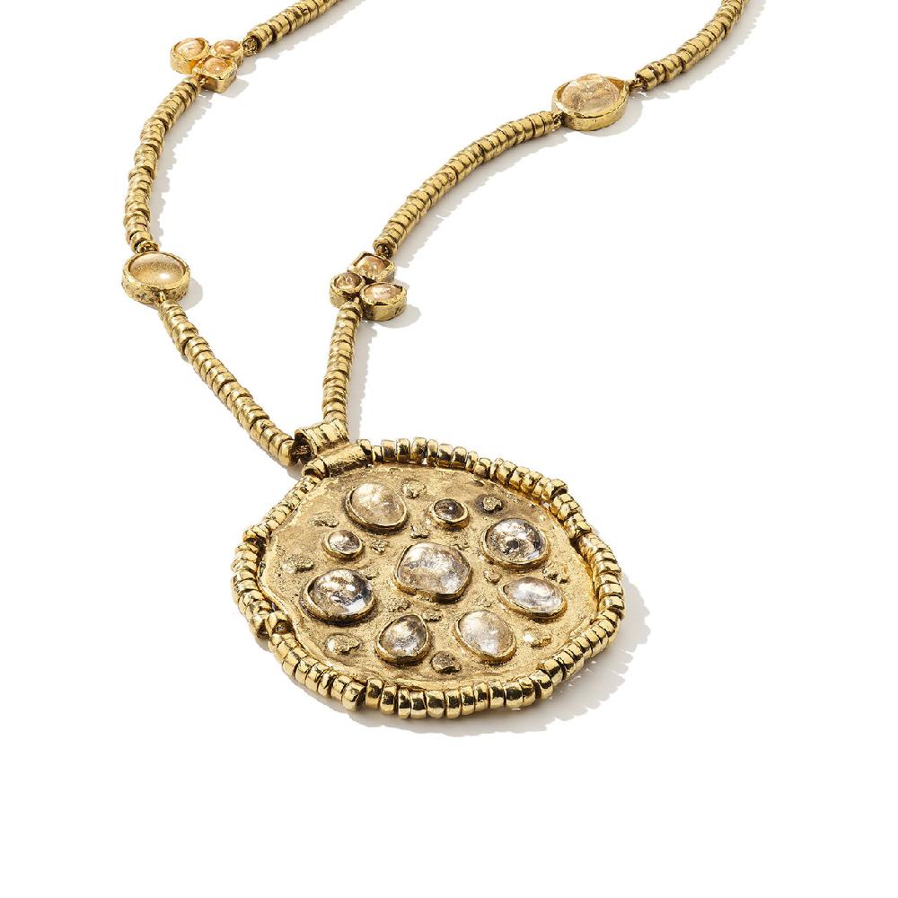 Goossens Paris Collier Médaille Mini Cabochons