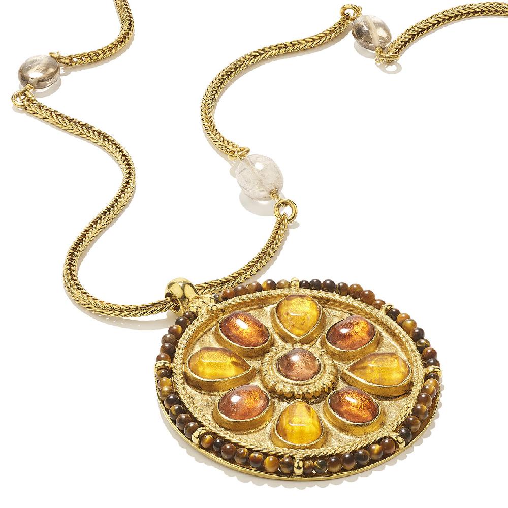 Goossens Paris Collier Médaillon Oversize Venise