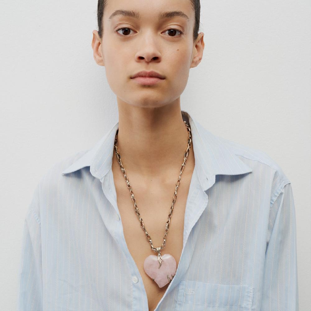 Goossens Paris Collier Oversize Cœur Précieux