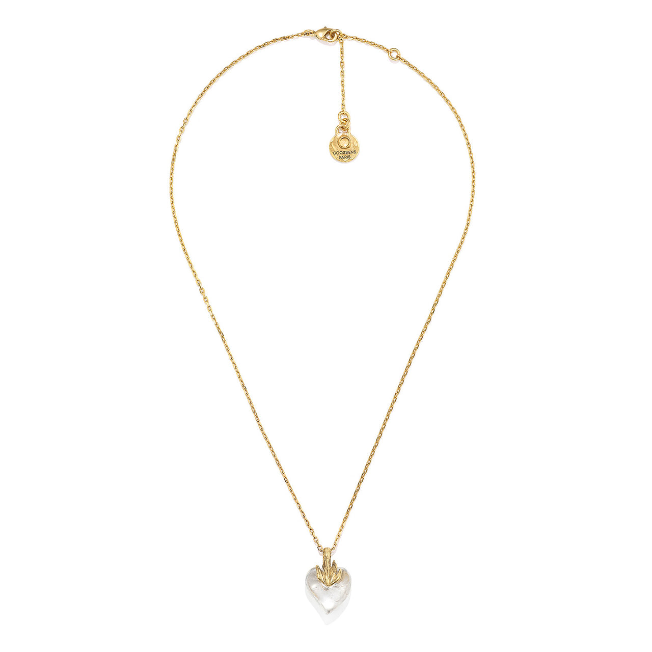 goossens paris Collier Pendentif Cœur Précieux