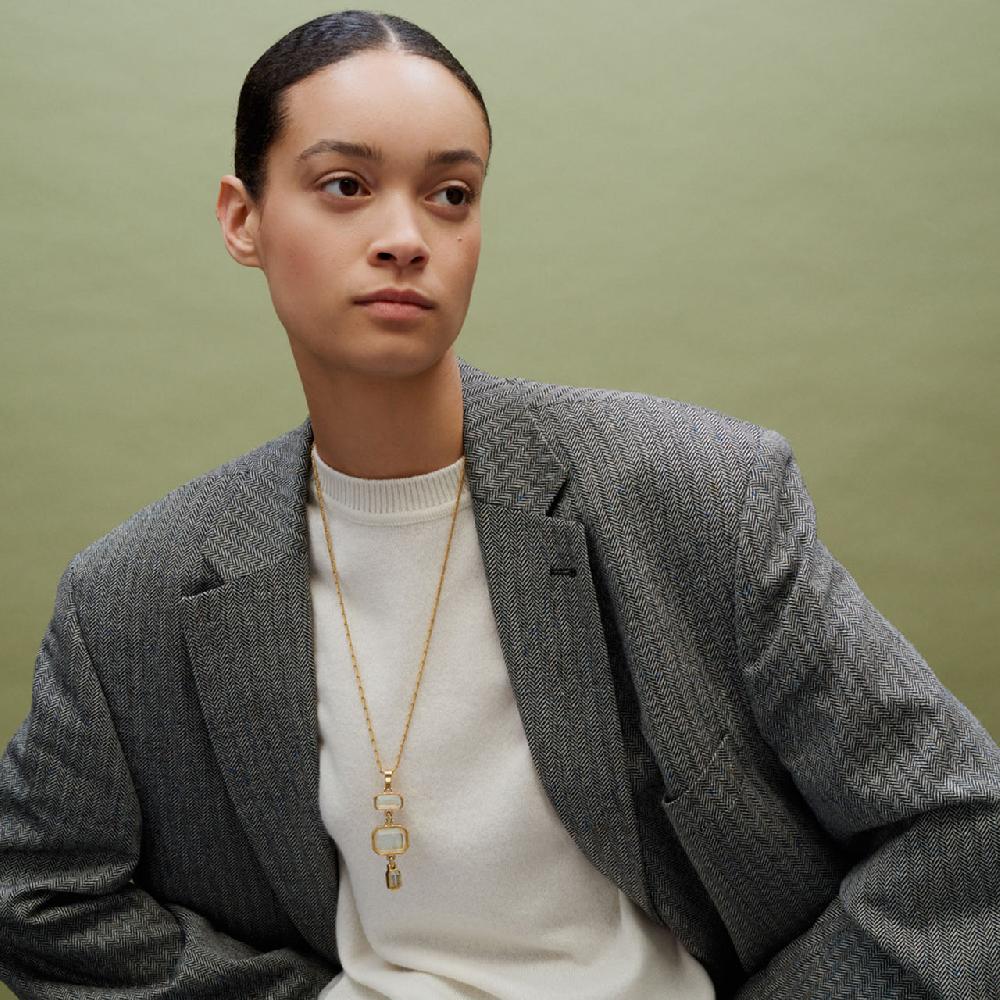 Goossens Paris Collier Pendentif Long Stones