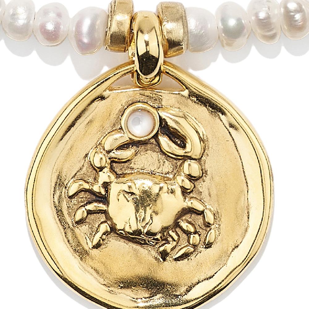 Goossens Paris Collier Perles Astro Cancer