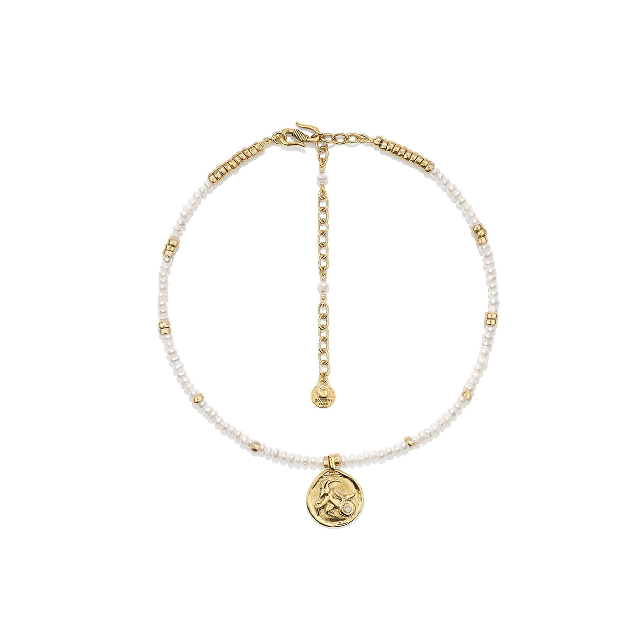 goossens paris Collier Perles Astro Capricorne