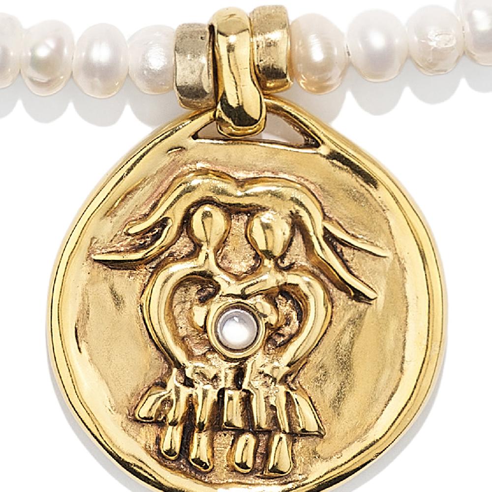 Goossens Paris Collier Perles Astro Gémeaux