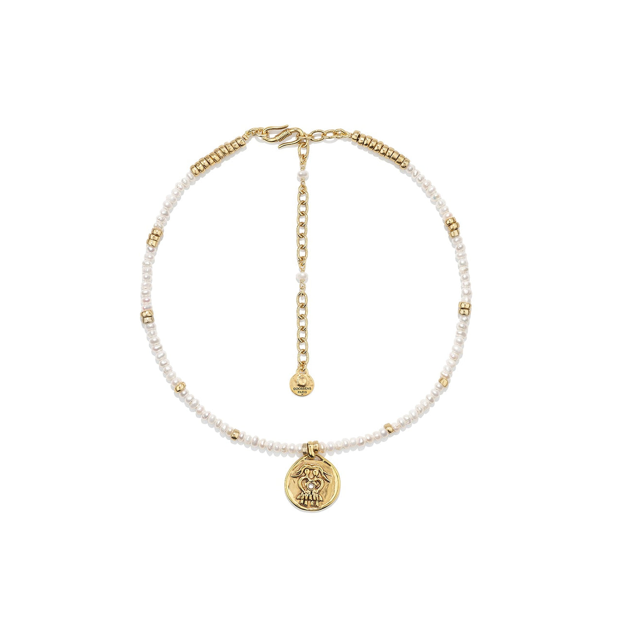 goossens paris Collier Perles Astro Gémeaux