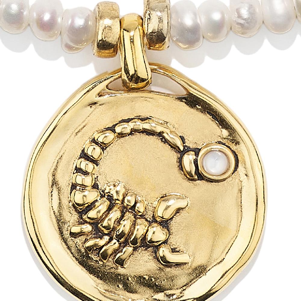Goossens Paris Collier Perles Astro Scorpion