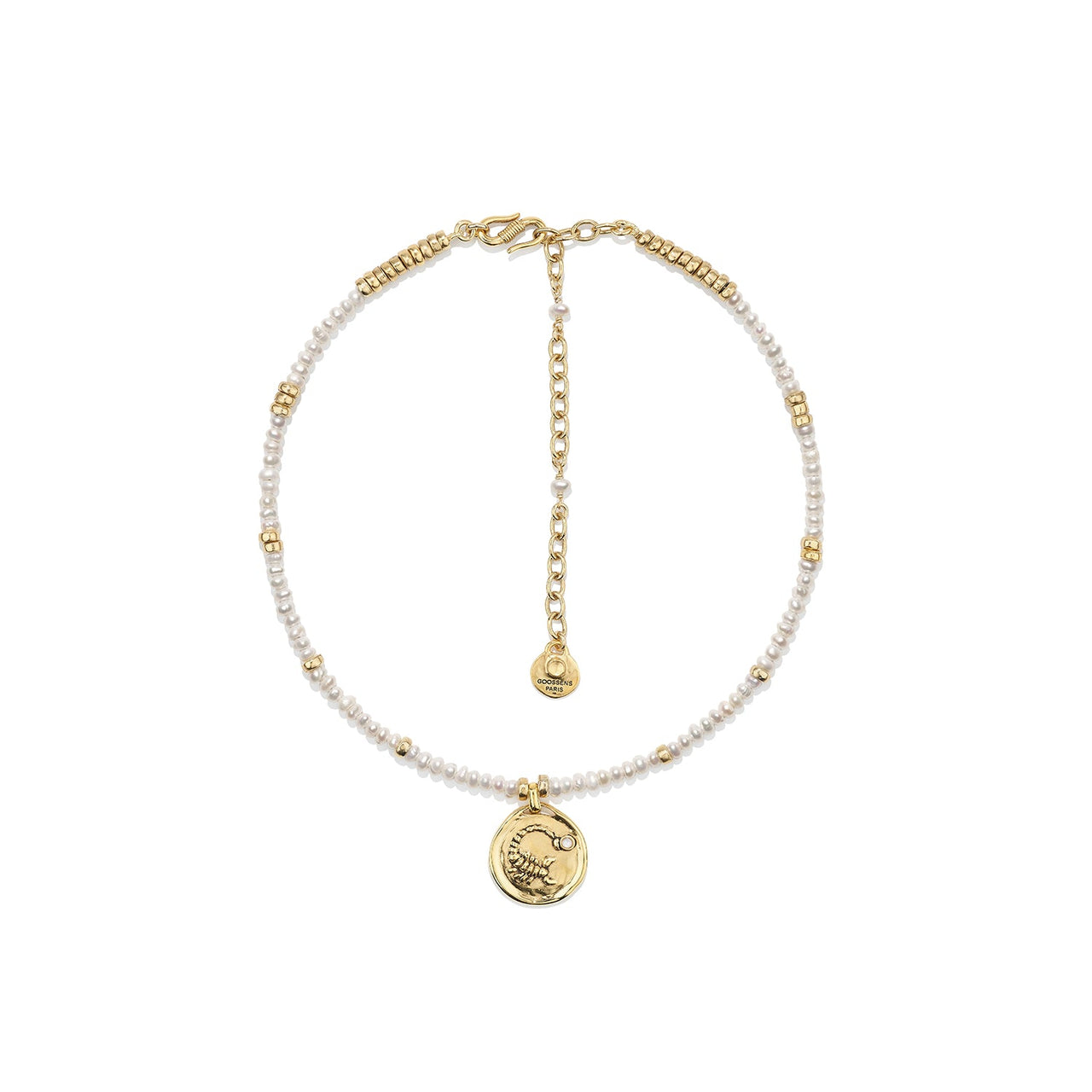 goossens paris Collier Perles Astro Scorpion