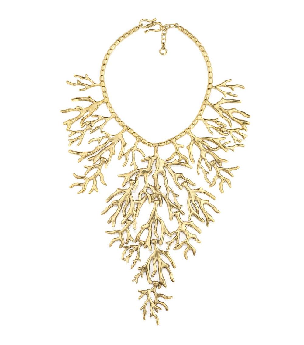 goossens paris Collier Plastron Corail