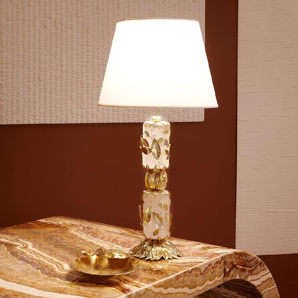 Goossens Paris Lampe à Poser Hexagone Feuillage