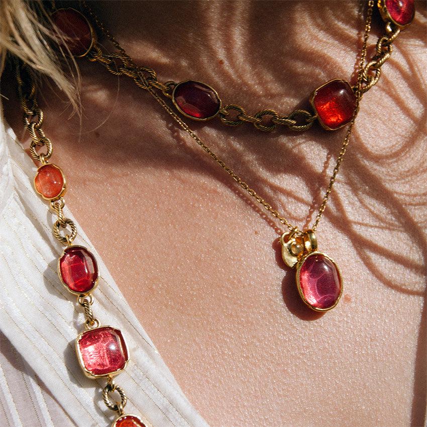 Goossens Paris Sautoir Cabochons