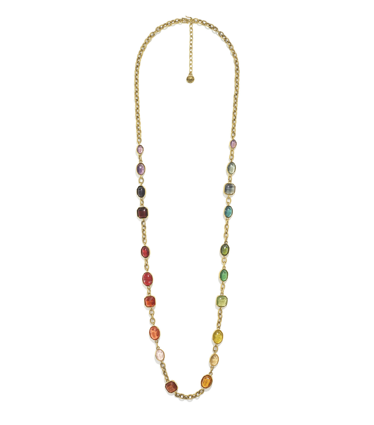 goossens paris Sautoir Rainbow Cabochons