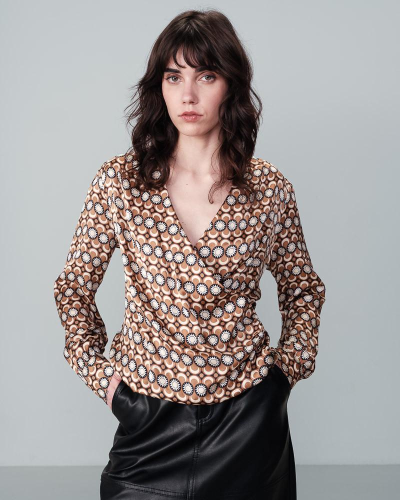 grace & mila BLOUSE CAMEL NOBLE