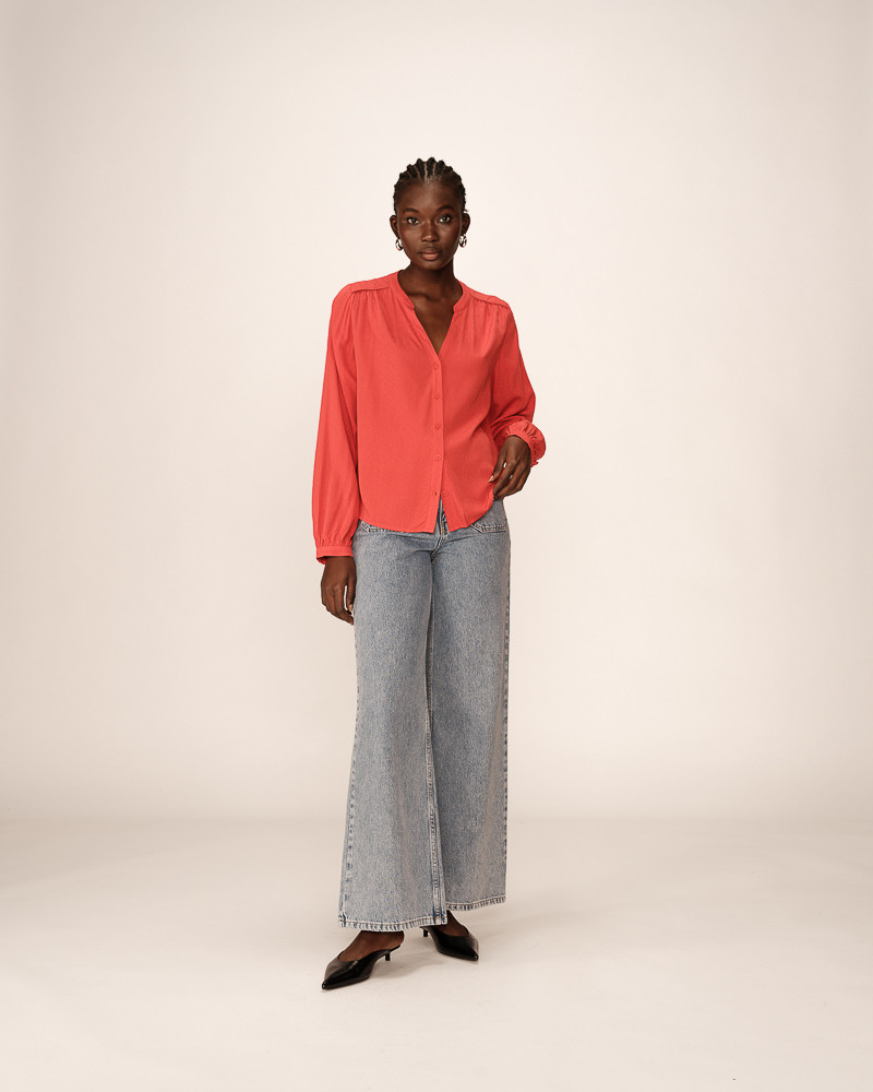 Grace & Mila BLOUSE TERRACOTTA PERRONE