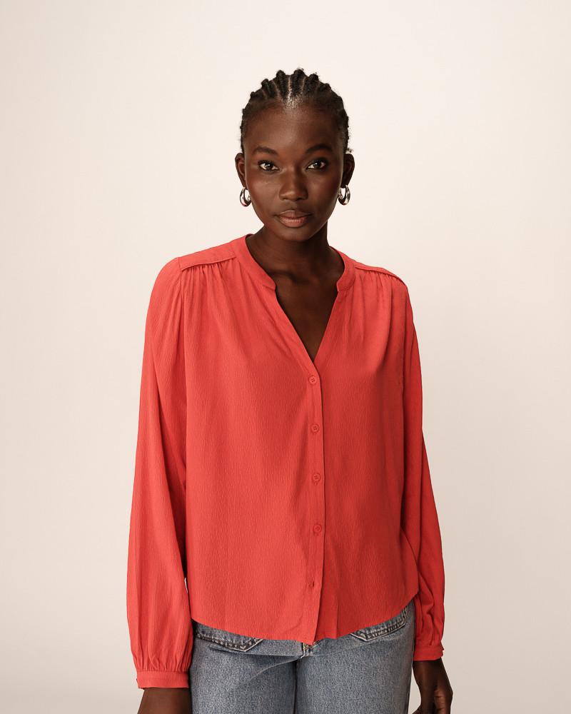 grace & mila BLOUSE TERRACOTTA PERRONE