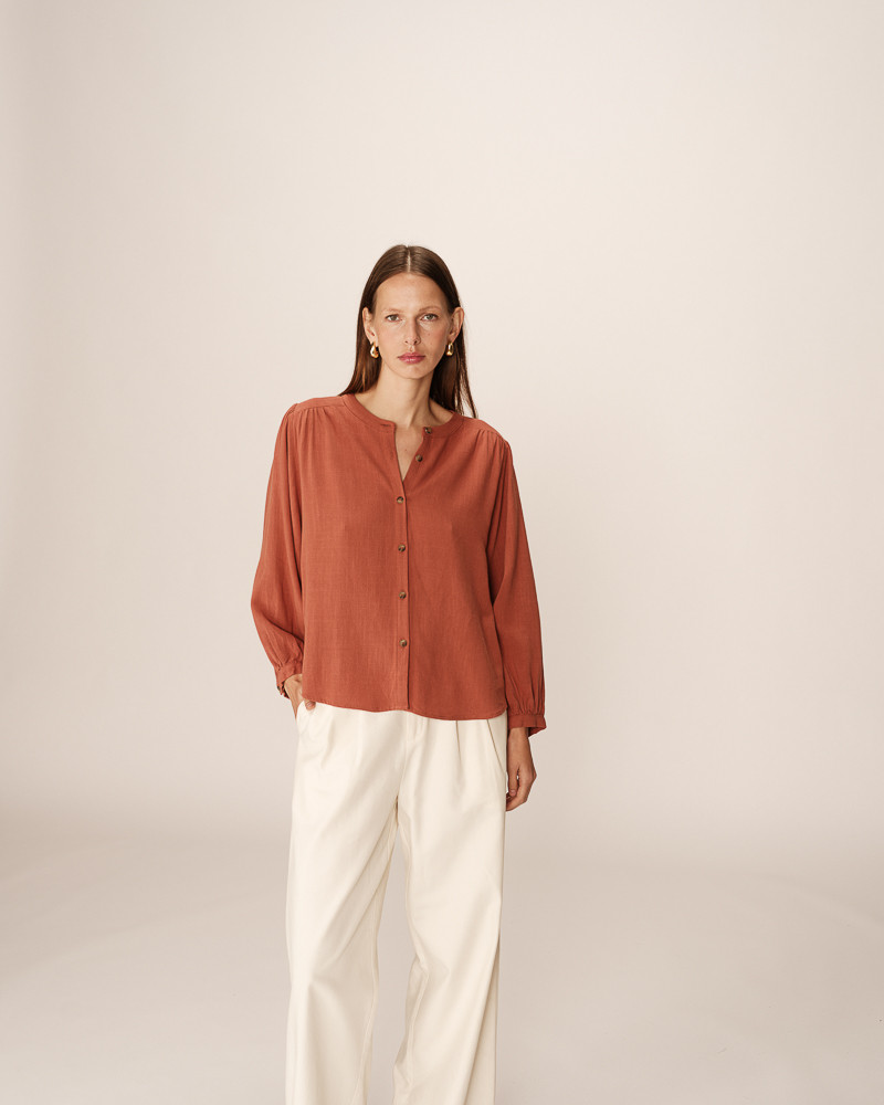 Grace & Mila BLOUSE TERRACOTTA PORTRAIT