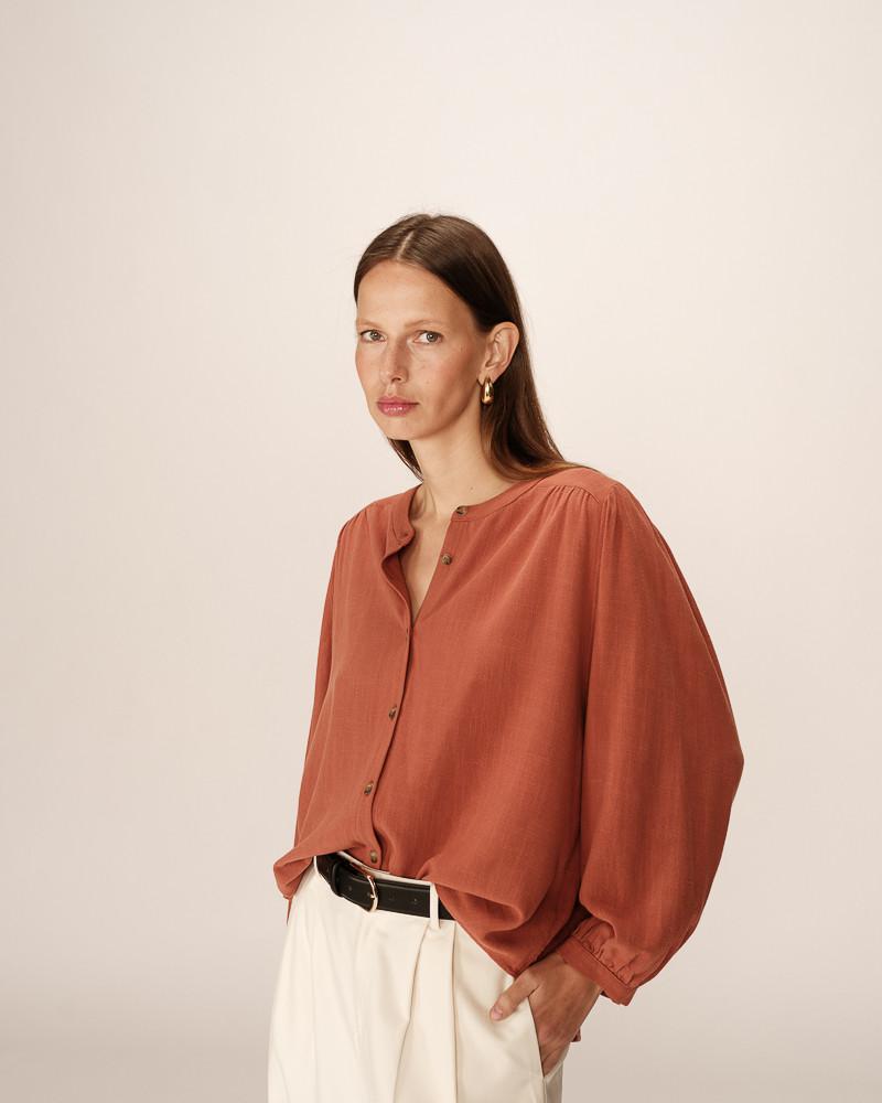 grace & mila BLOUSE TERRACOTTA PORTRAIT