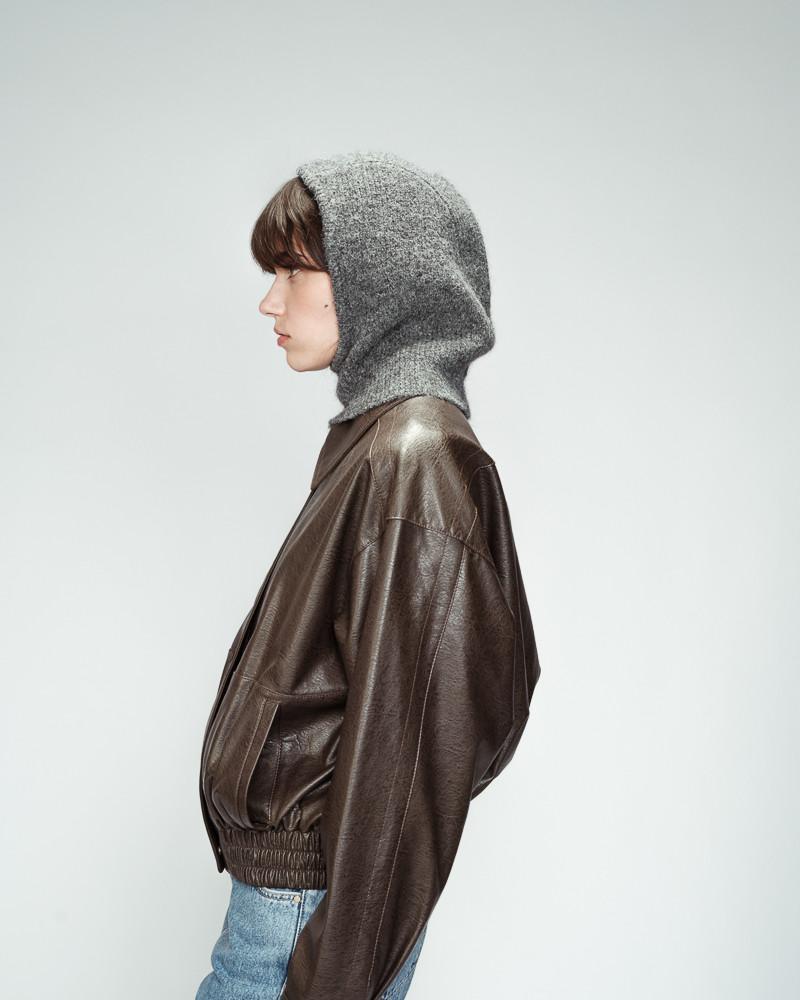 grace & mila CAGOULE ANTHRACITE OURSON