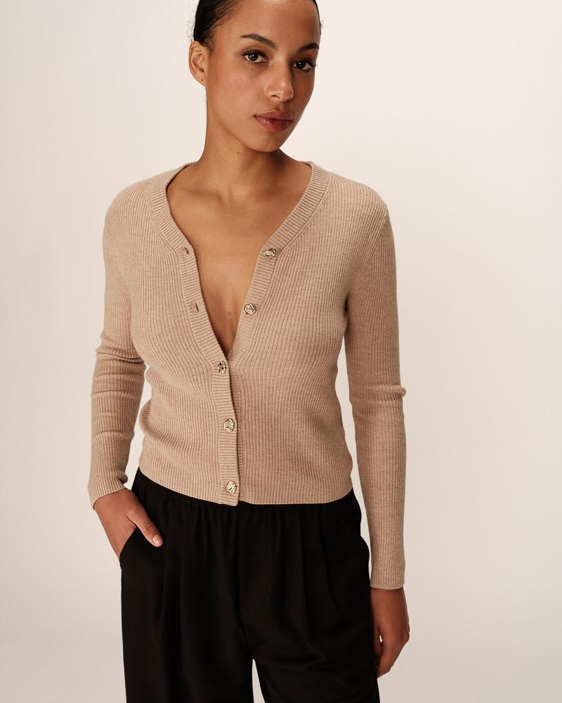 grace & mila CARDIGAN BEIGE PANINO