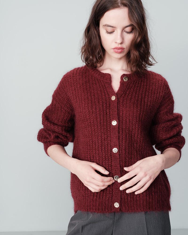 grace & mila CARDIGAN BORDEAUX NAIS
