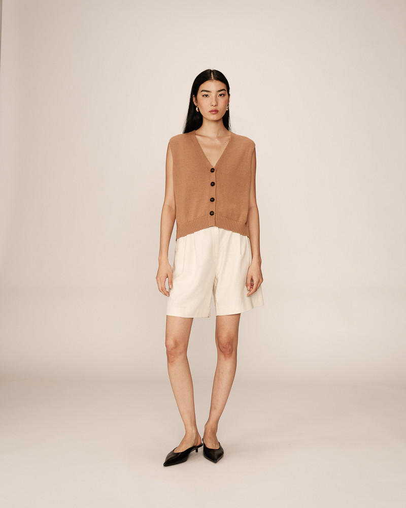 Grace & Mila CARDIGAN CAMEL PANCAKE