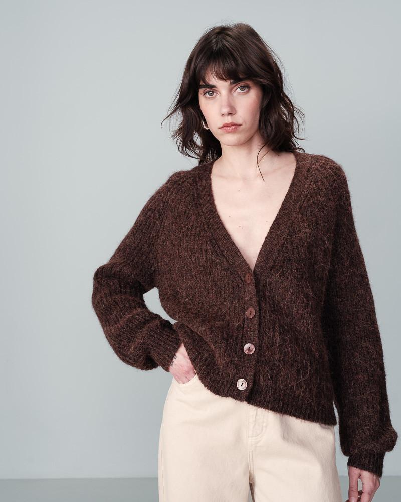 grace & mila CARDIGAN CHOCOLAT NASTER