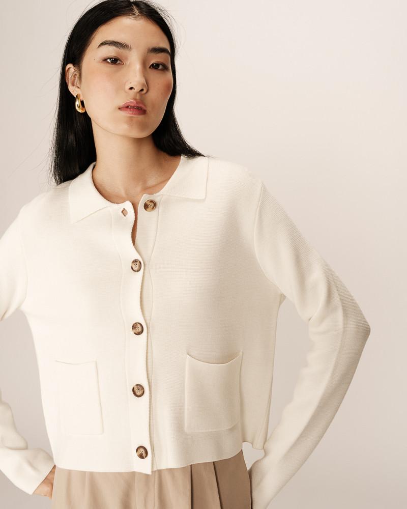 grace & mila CARDIGAN ECRU PAM