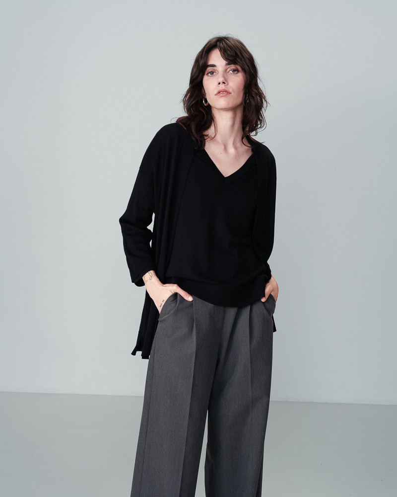 Grace & Mila CARDIGAN NOIR NACRE