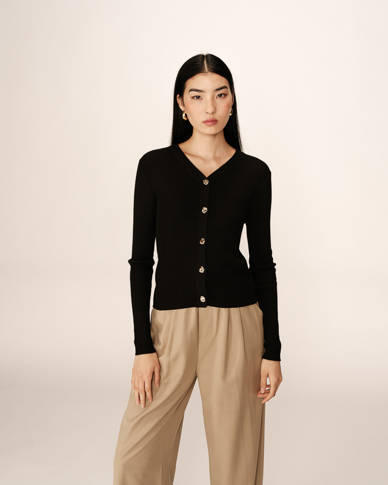 Grace & Mila CARDIGAN NOIR PANINO