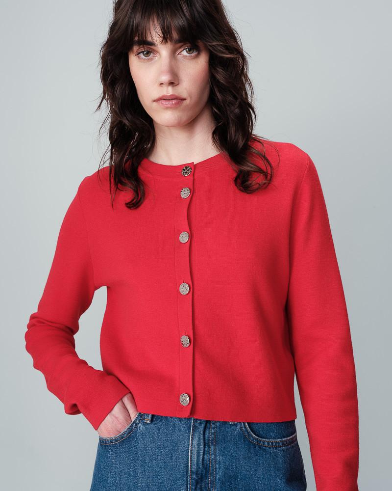 Grace & Mila CARDIGAN ROUGE NABEL