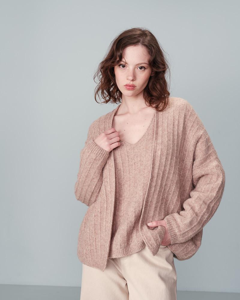grace & mila CARDIGAN TAUPE NANDO