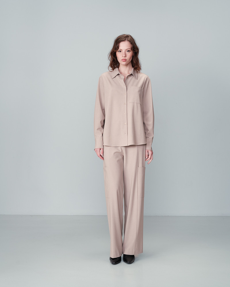 grace & mila CHEMISE BEIGE NONO