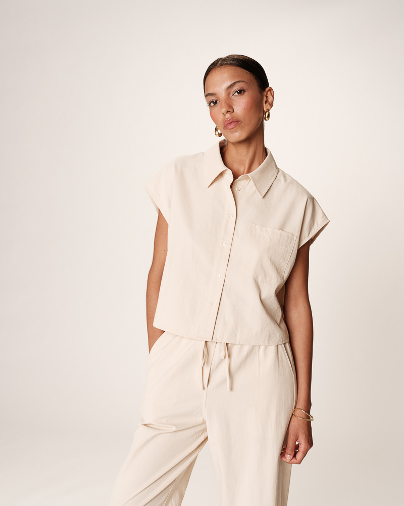 grace & mila CHEMISE BEIGE RISE