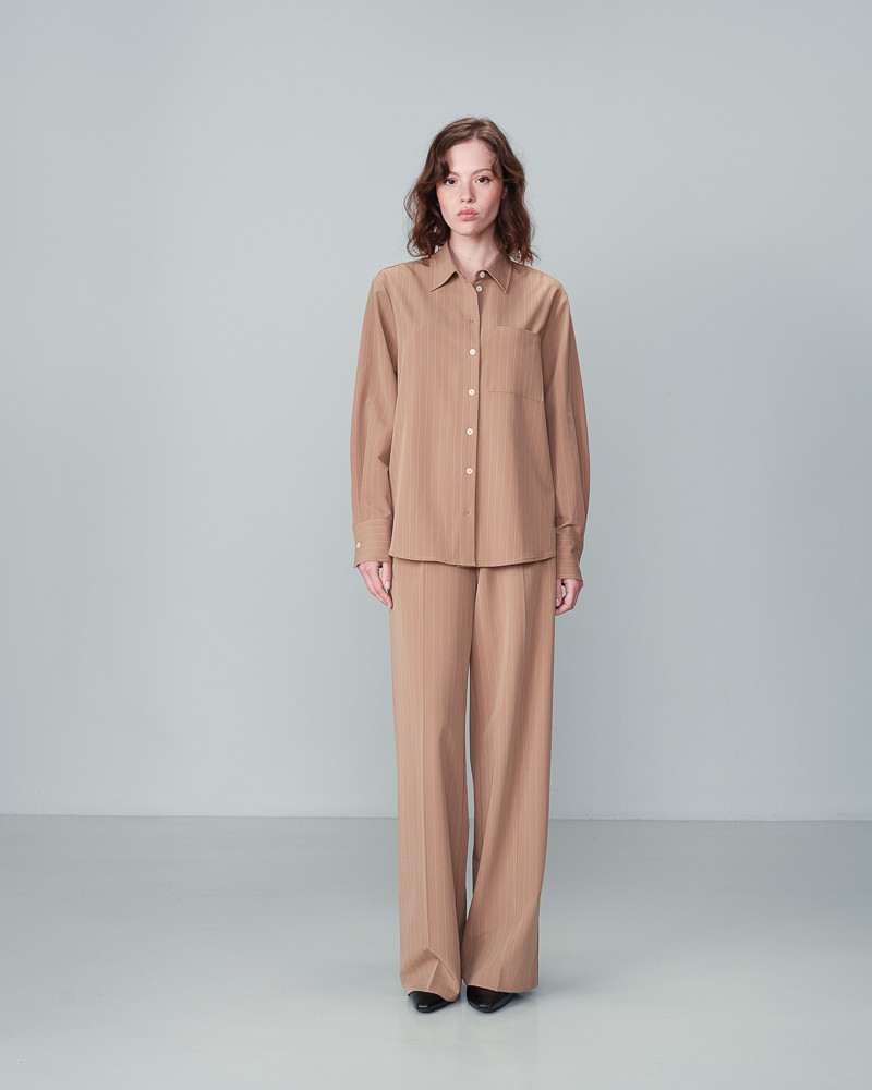 grace & mila CHEMISE CAMEL NAWELLE