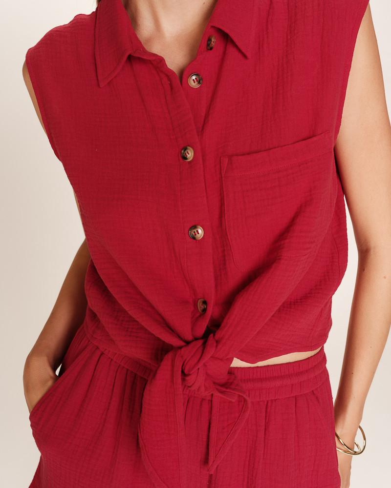 Grace & Mila CHEMISE CERISE REGLISSE