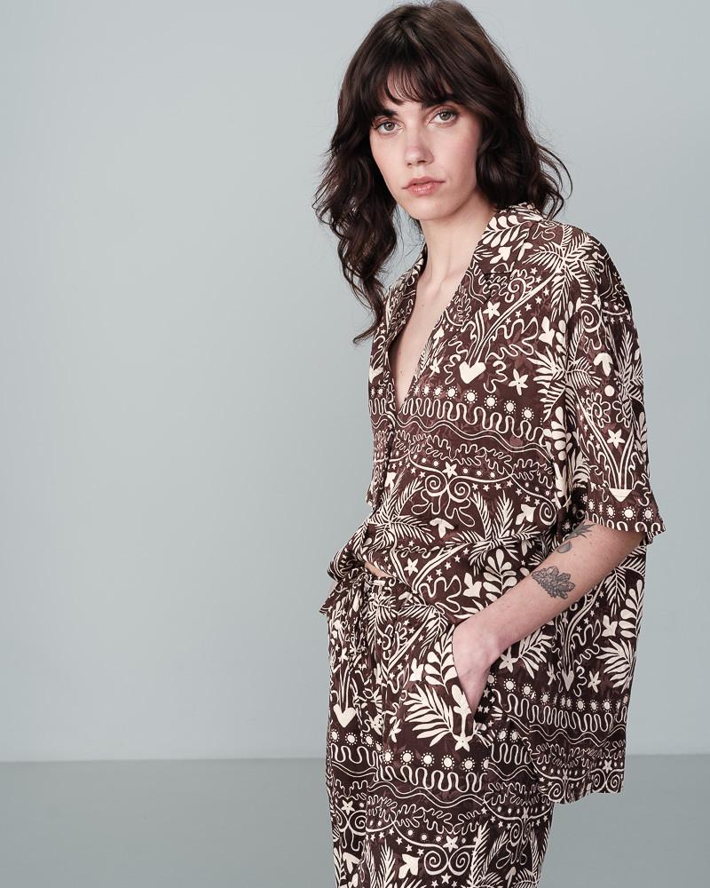 Grace & Mila CHEMISE CHOCOLAT NELITA